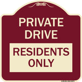 Private Drive Sign Private Drive - Residents Only