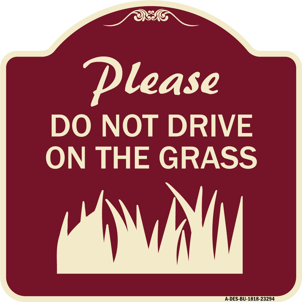 Please Do Not Drive on the Grass