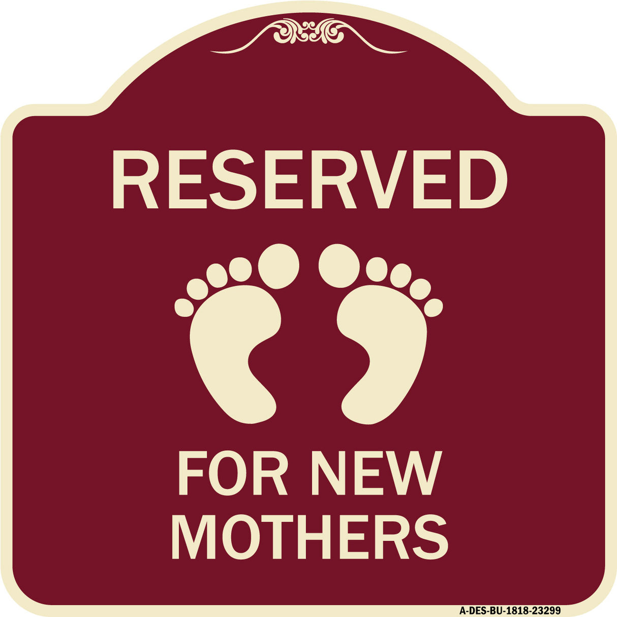 Pink Reserved Parking for New Mothers