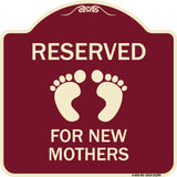 Pink Reserved Parking for New Mothers