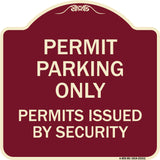 Permit Parking Only Permits Issued by Security
