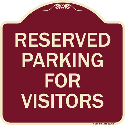 Parking Space Reserved Sign Parking Reserved for Visitors