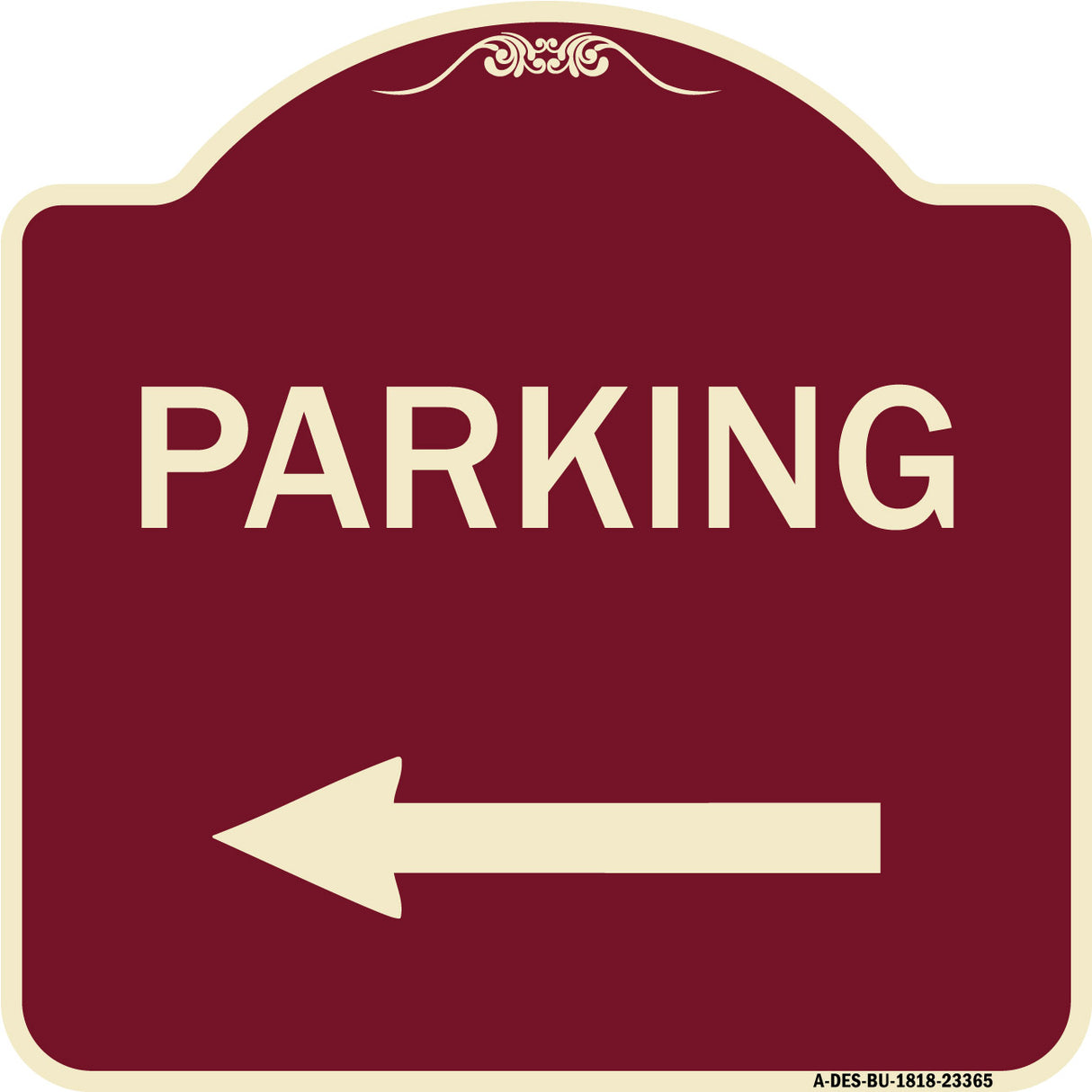 Parking Sign (Left Arrow)