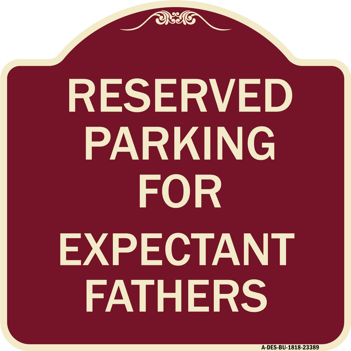 Parking Reserved for Expectant Fathers