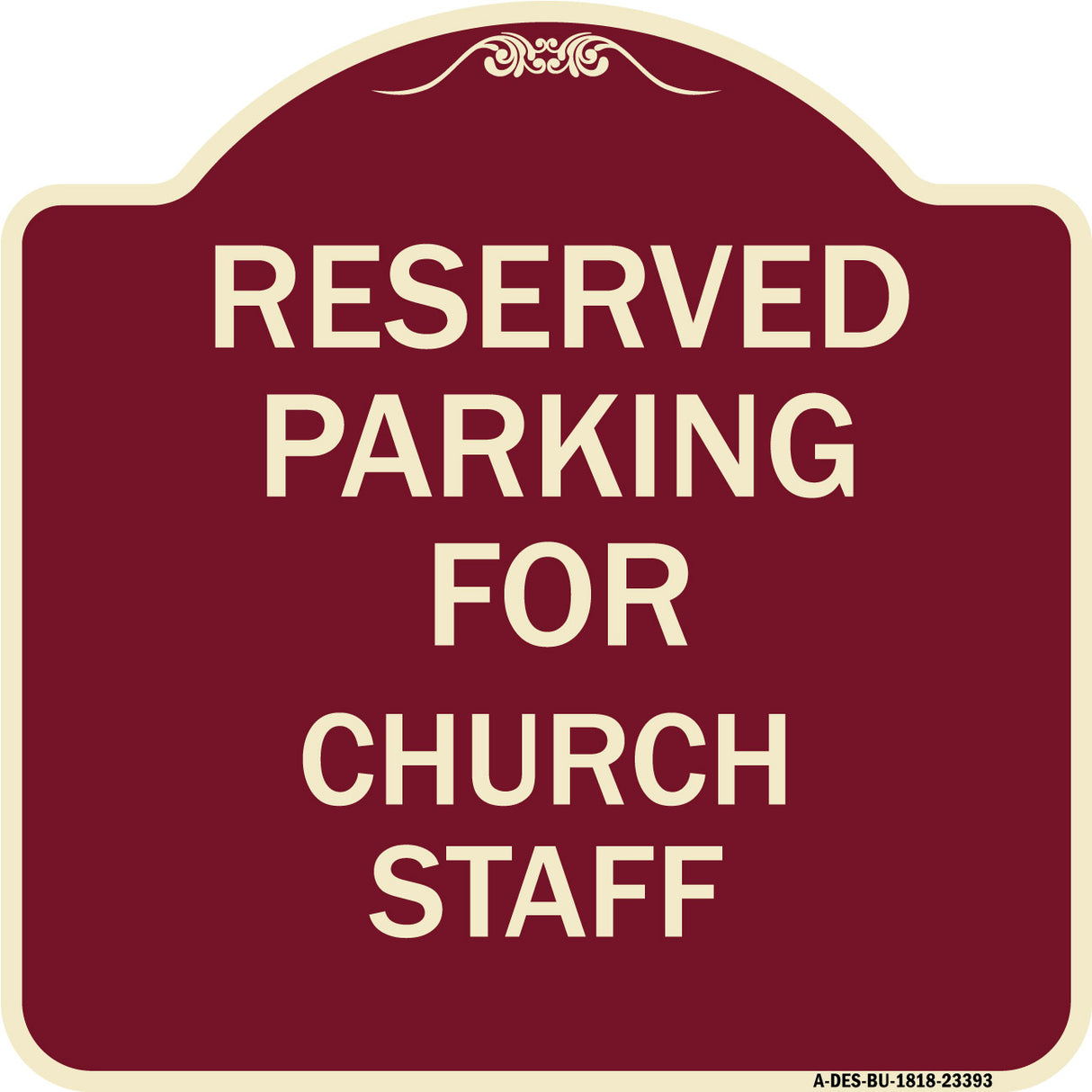 Parking Reserved for Church Staff