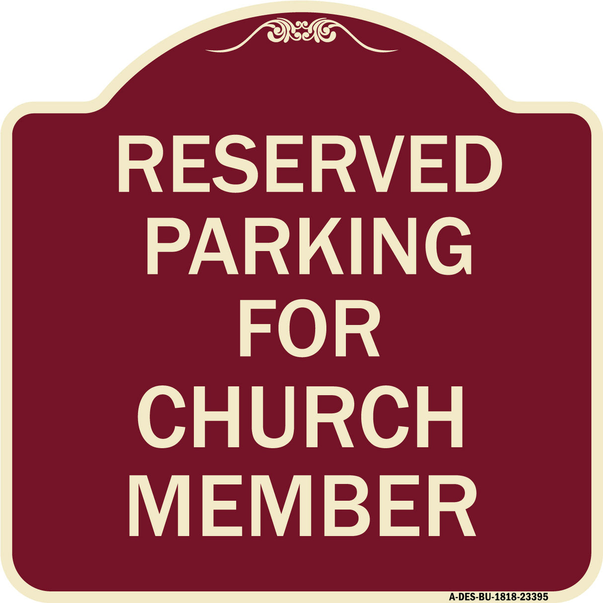 Parking Reserved for Church Member