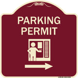 Parking Permit (With Right Arrow Symbol)