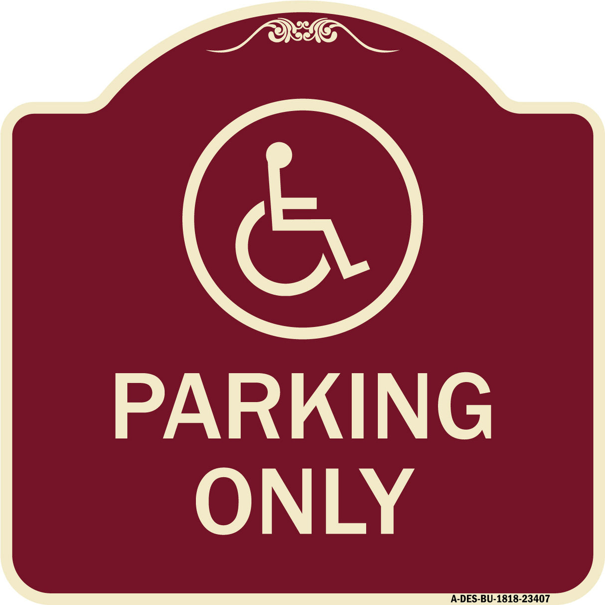 Parking Only (With New Access Symbol)