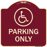 Parking Only (With New Access Symbol)