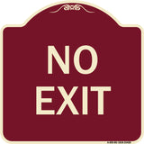 Parking Lot Sign No Exit