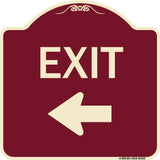 Parking Lot Sign Exit Sign (Left Arrow)