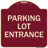 Parking Entrance Sign Parking Lot Entrance