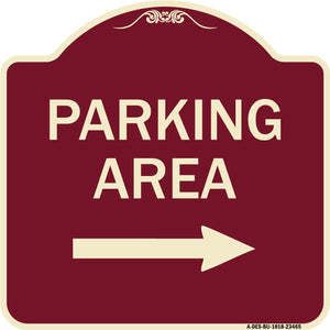 Parking Area with Right Arrow