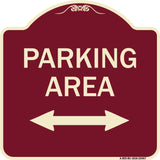 Parking Area with Bidirectional Arrow