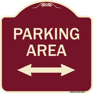 Parking Area with Bidirectional Arrow