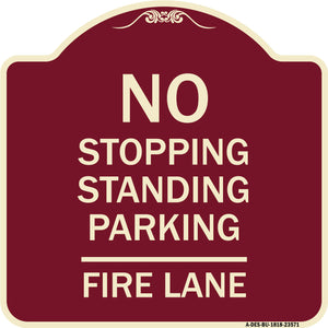No Stopping Standing Parking - Fire Lane
