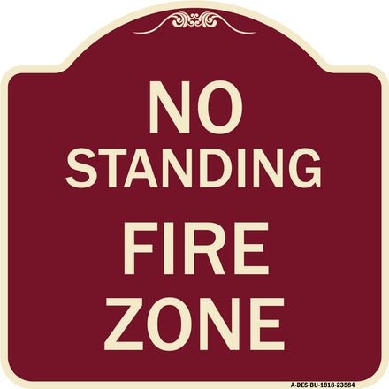 No Standing Fire Zone