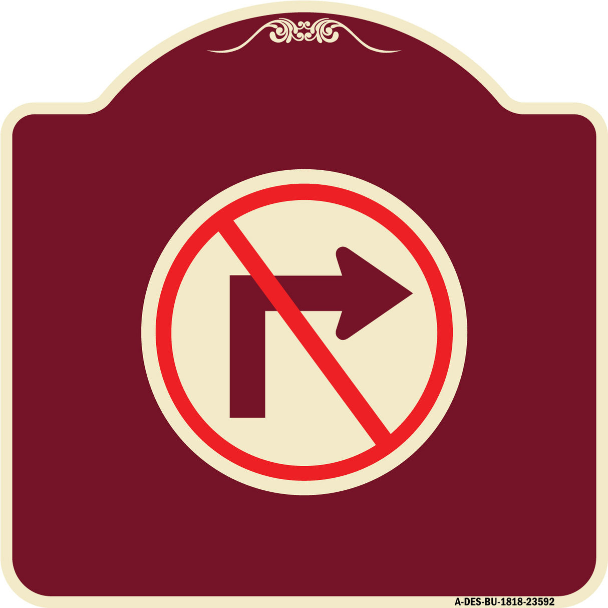 No Right Turn (Graphic Only)