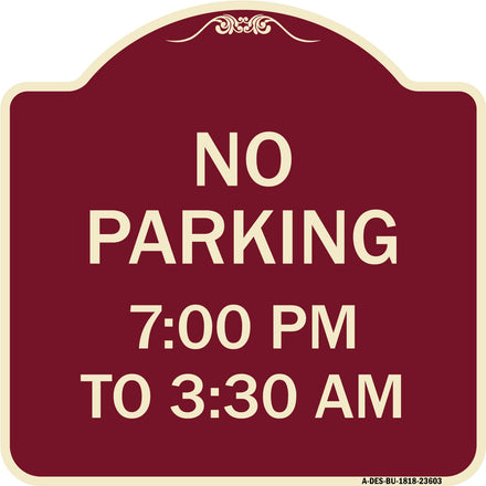 No Parking 7-00 Am to 3-30 Pm