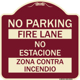 No Parking - Fire Lane - No Estacione Zona Contra Incendio