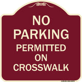 No Parking Permitted on Crosswalk