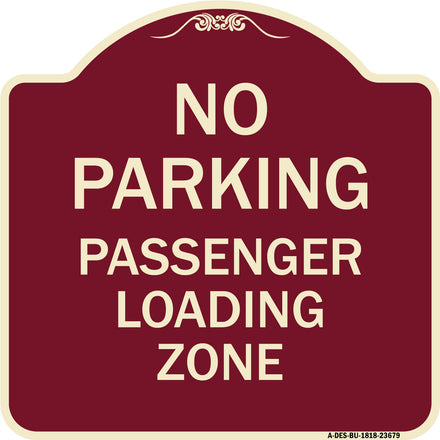 No Parking Passenger Loading Zone