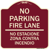No Parking Fire Lane No Estacione Zona Contra Incendio