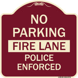 No Parking Fire Lane Police Enforced
