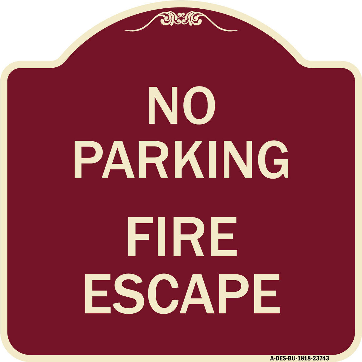No Parking Fire Escape