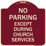 No Parking Except During Church Services