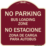 No Parking Bus Loading Zone No Entacionamiento Bus De Carga Zona