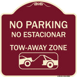 No Parking - No Estacionar Tow - Away Zone (With Graphic)