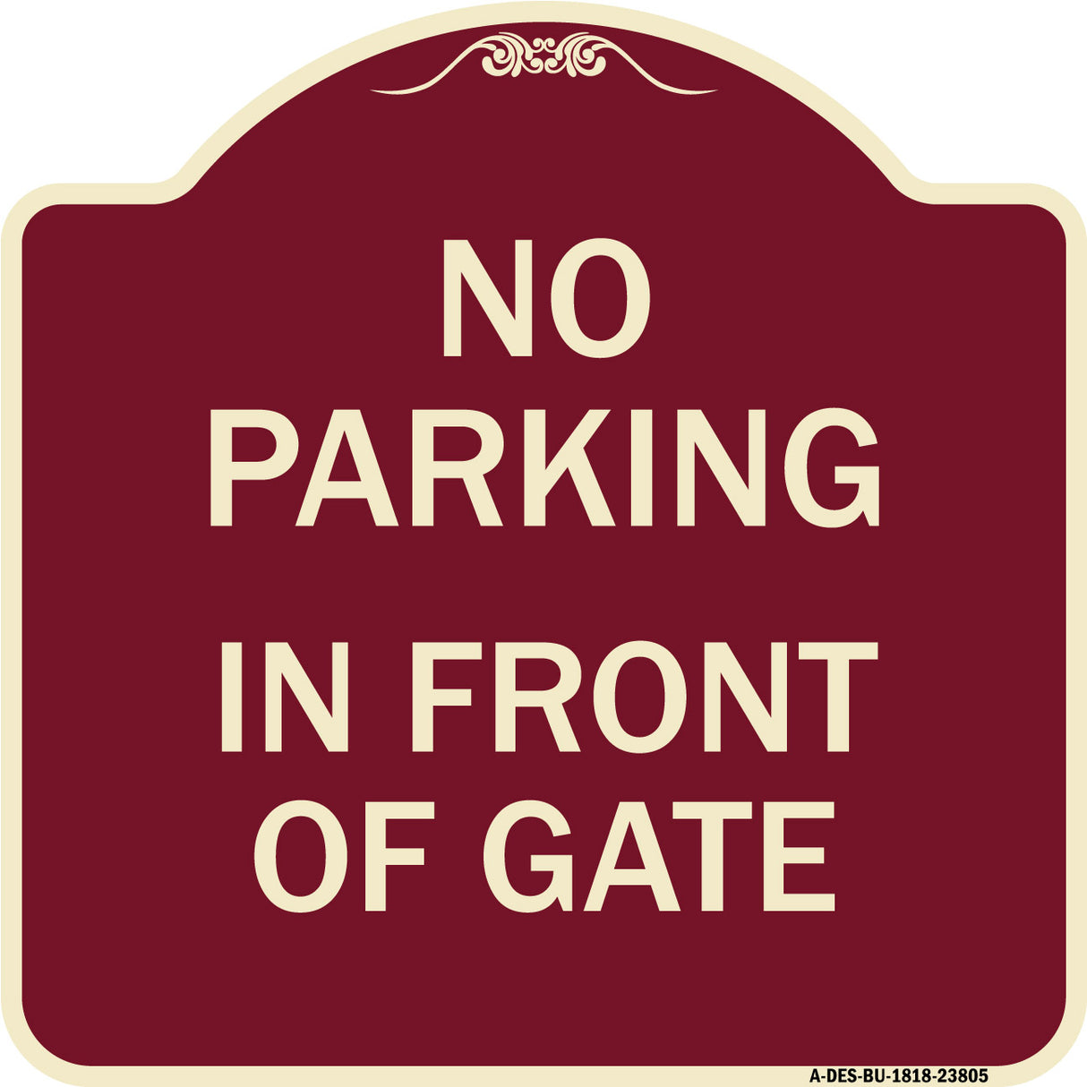 No Parking - in Front of Gate