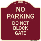 No Parking - Do Not Block Gate