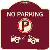 No Parking (No Parking Symbol and Tow Truck Symbol)