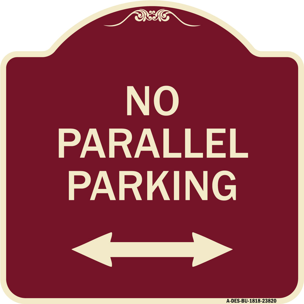 No Parallel Parking with Bidirectional Arrow