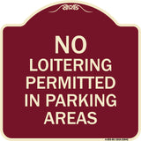 No Loitering Permitted in Parking Areas