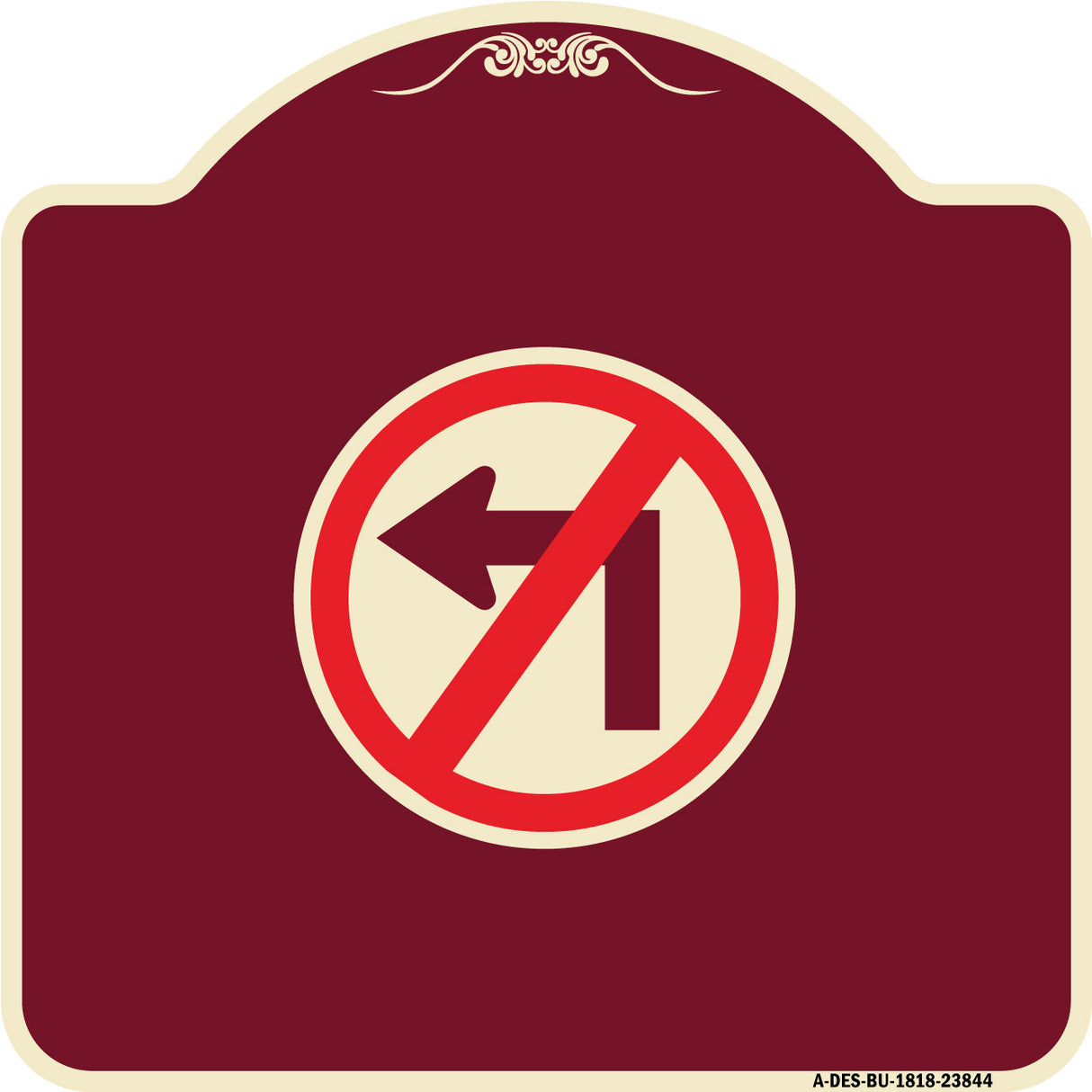No Left Turn (Graphic Only)