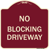 No Blocking Driveway