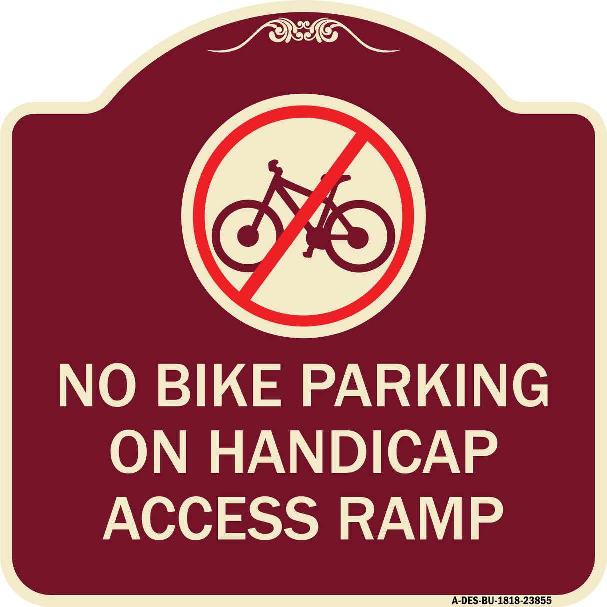 No Bike Parking on Handicap Access Ramp