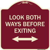 Look Both Ways Before Exiting (With Bidirectional Arrow)