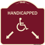 Handicapped Parking with Double Arrows