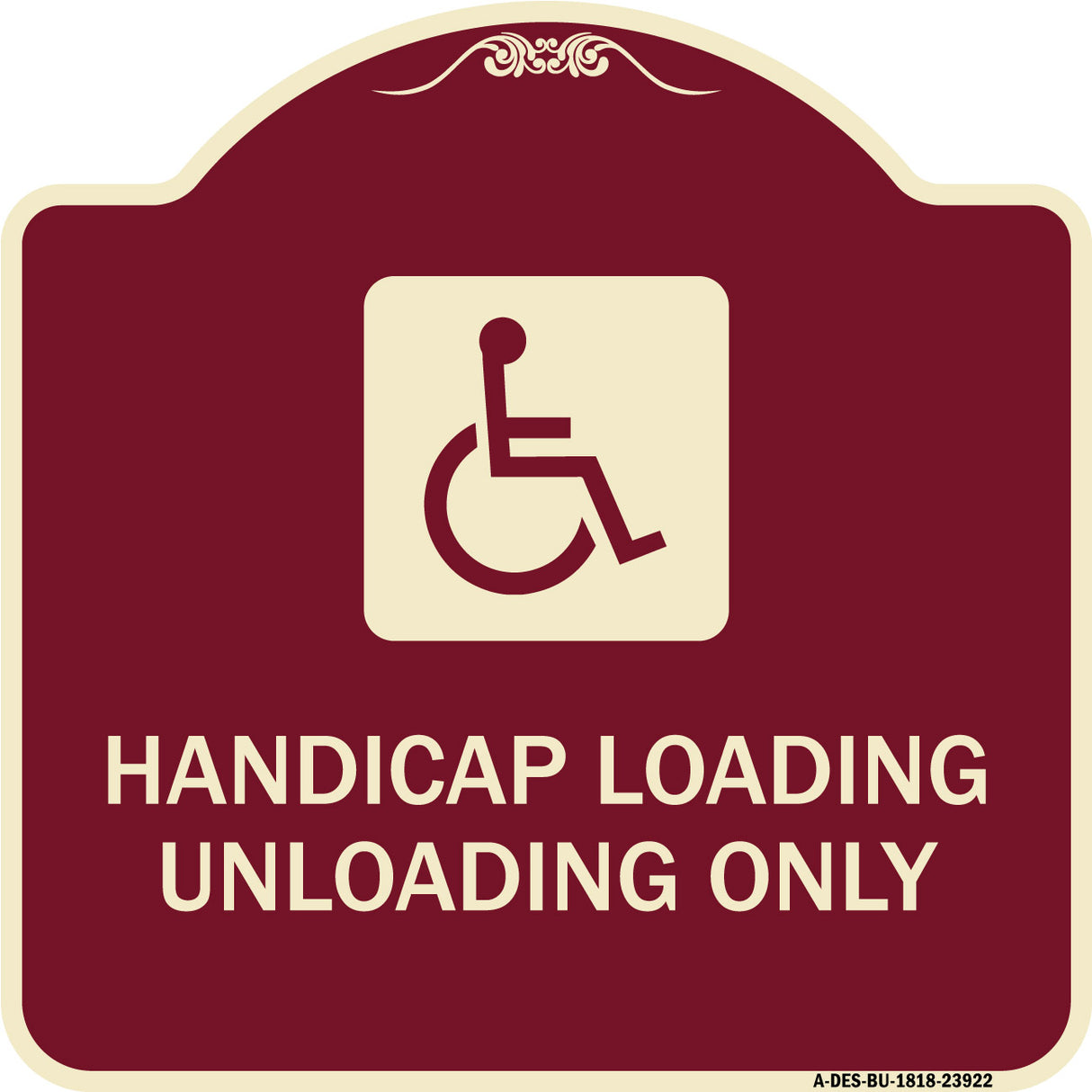 Handicap Loading Unloading Only (With Handicap Symbol)