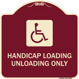 Handicap Loading Unloading Only (With Handicap Symbol)