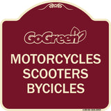 Go Green Sign Go Green - Motorcycles Scooters Bicycles