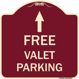 Free Valet Parking with Ahead Arrow