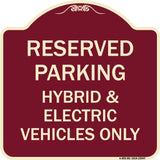 For Electrical Cars Reserved Parking - Hybrid & Electric Vehicles Only