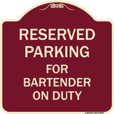 For Bartender on Duty