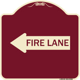Fire Lane Left Arrow