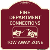 Fire Department Connection Tow Away Zone (With Graphic)